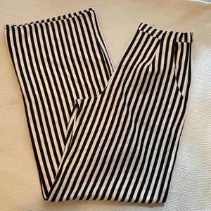 Pretty Little Thing Black and White Striped Pants